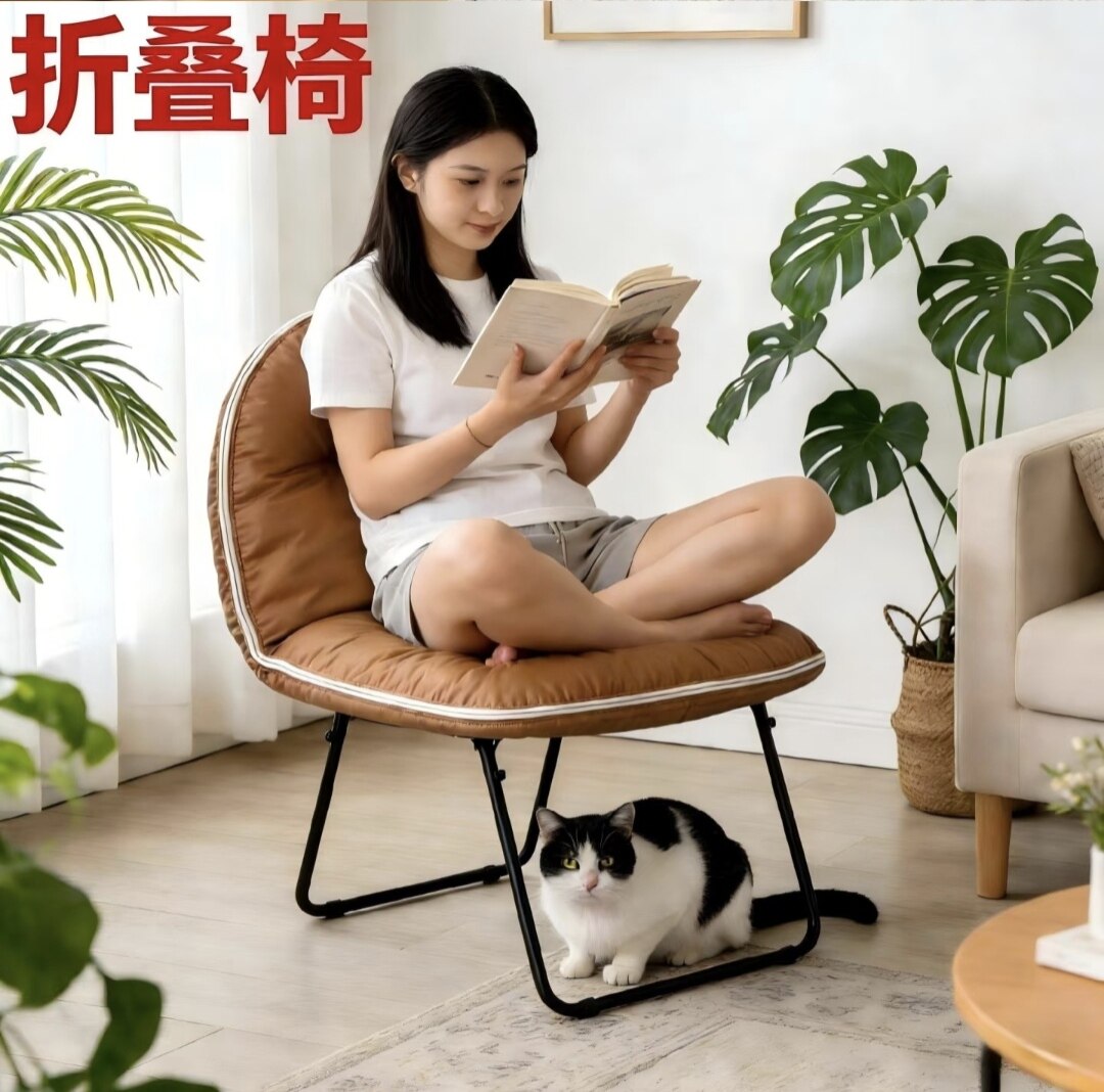 客厅阳台户外通用折叠猫躺椅猫窝云端坐感休闲椅
