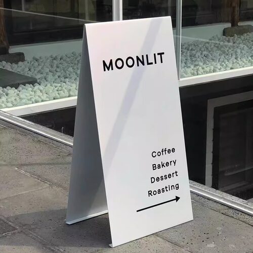 韩式ins可移动落地立式a字广告牌咖啡奶茶店门口指示牌户外迎宾牌