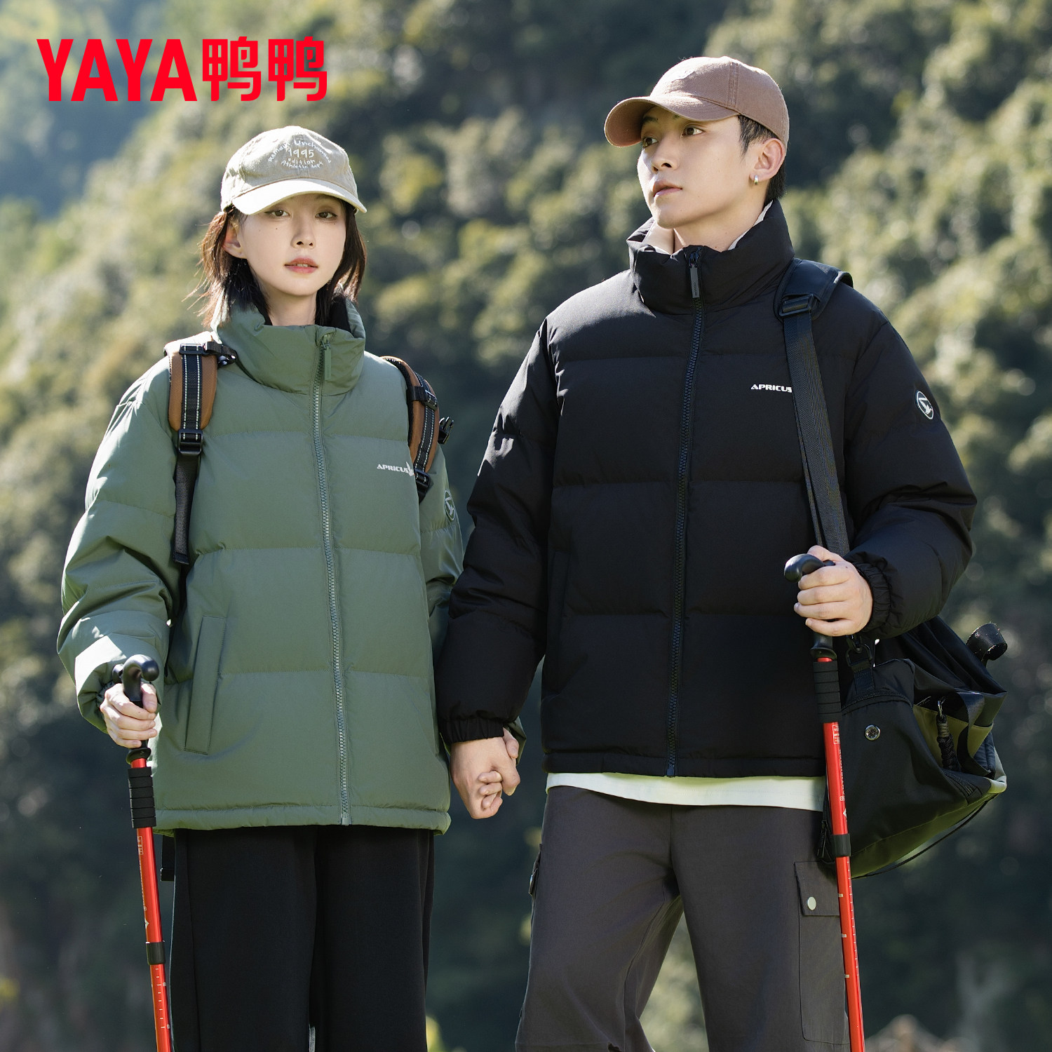 鸭鸭集团旗舰店2026羽绒服户外男士短款保暖青年男女同款外套少年