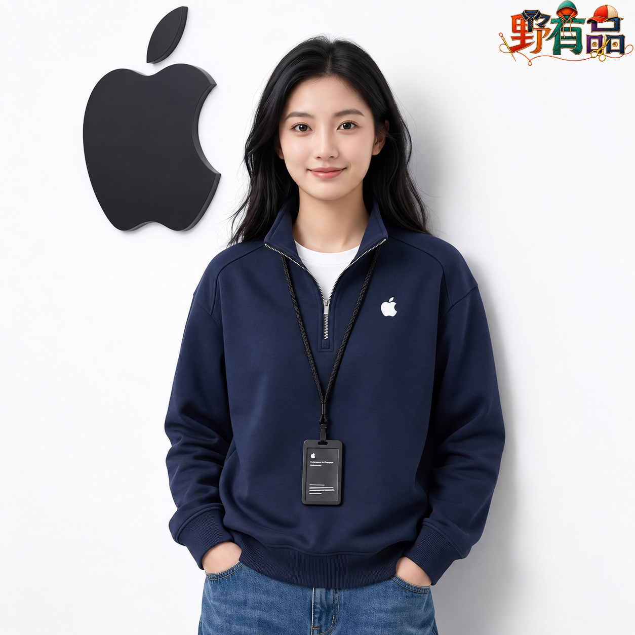 立领纯棉卫衣工作服定制印logo