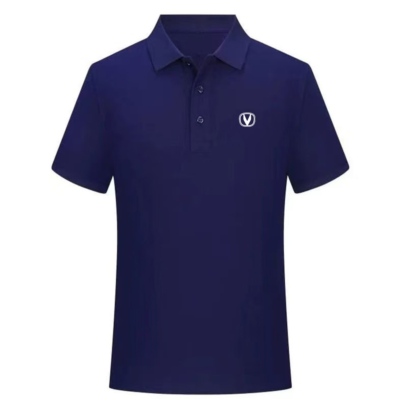 新款长安汽车工作服短袖polo衫男女夏季4S店新能源T恤工装定制