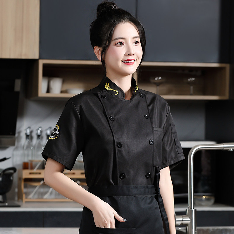 厨师服餐饮专用酒店饭店中餐厅火锅店厨师服夏季女定制短袖