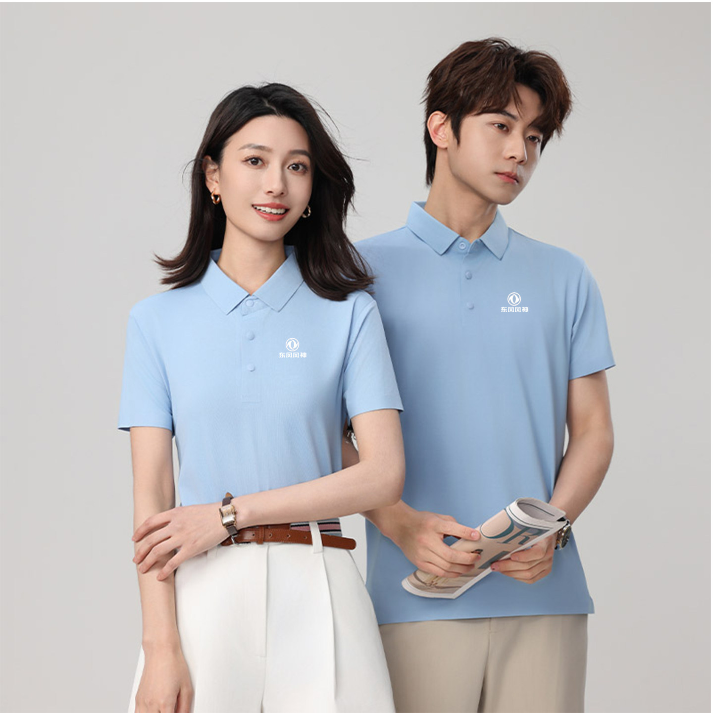 东风风神4S店工作服短袖汽车polo衫定制logo企业公司团队翻领印字