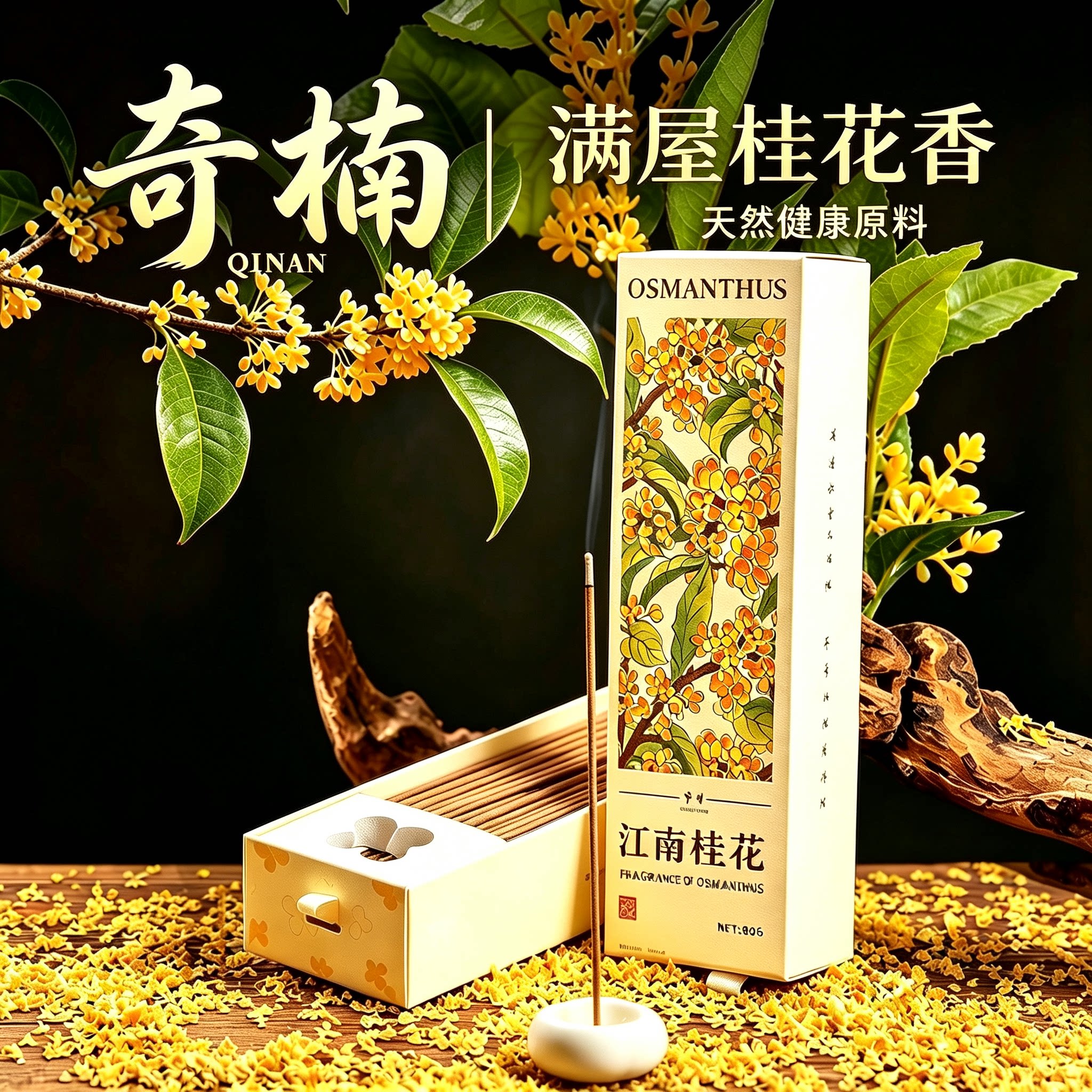 奇楠桂花檀香线香持久留香助眠