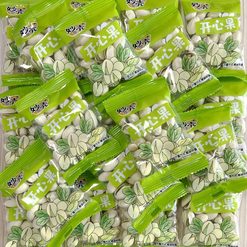 妙壳开心果大颗粒盐焗独立小包装小袋休闲零食干货年货坚果类批发
