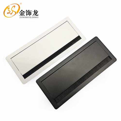 金饰龙缓冲铝合金线盒办公桌穿线孔缓冲铝合金线盒方形接线盒