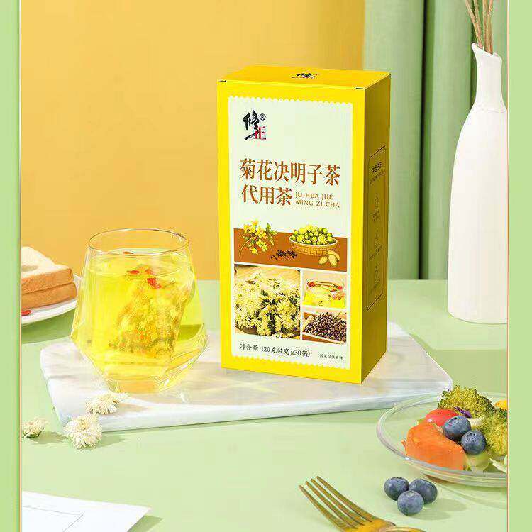 修正官方品菊花决明子茶养