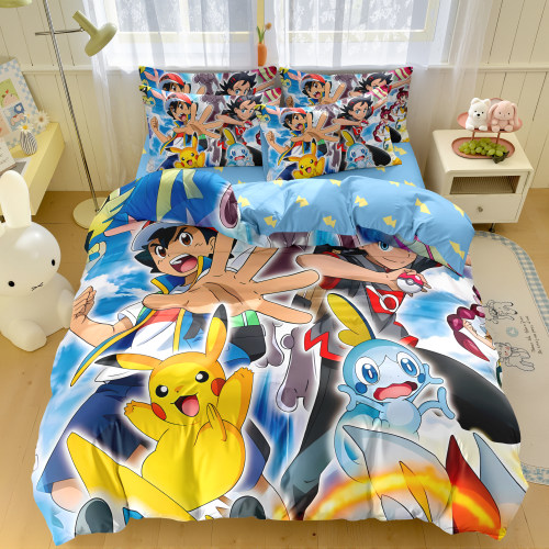 宠物小精灵纯棉四件套宿舍床品