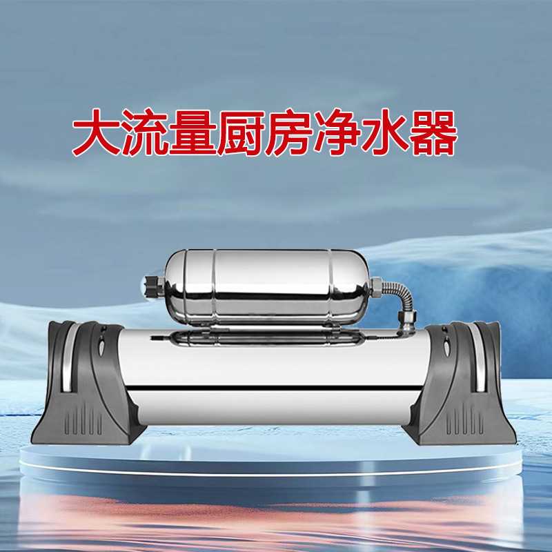 厨房净水器家用直饮机自来水过滤器大流量不锈钢去余氯子母机