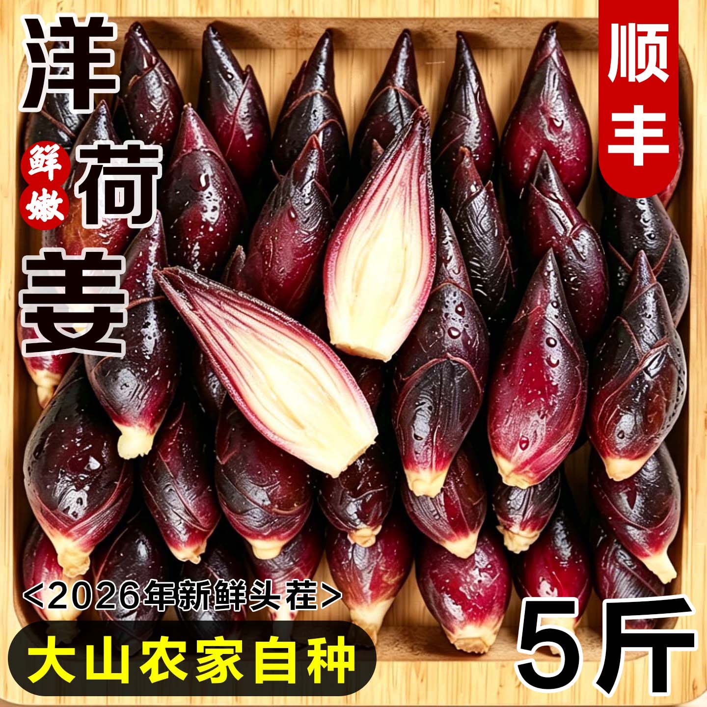 洋荷姜新鲜阳荷当季时令蔬菜现掰野菜贵州农家自种洋霍笋嫩阳霍姜