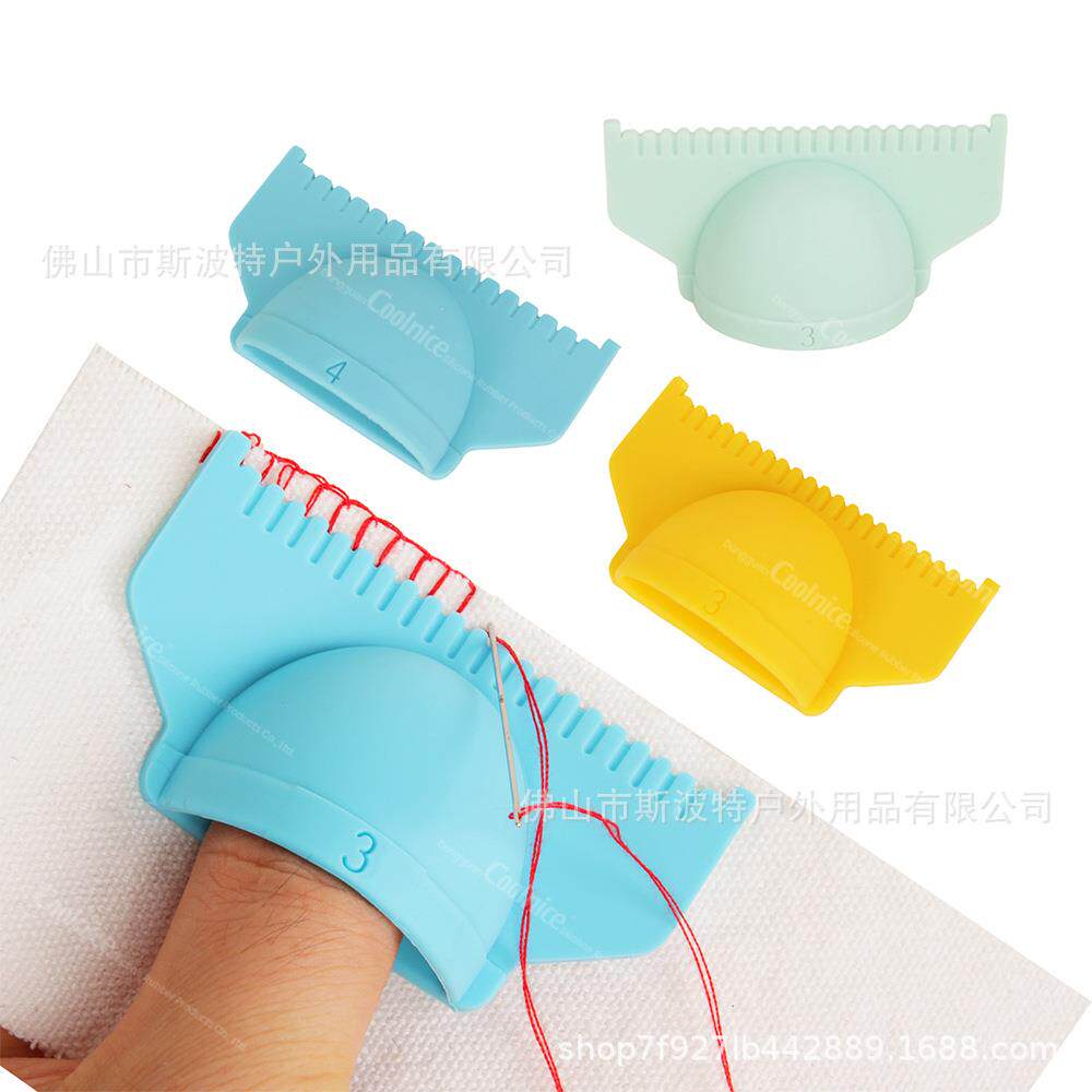 亚马逊硅胶缝纫工具 家用缝纫模板尺子缝衣服手工缝补锁边助缝器
