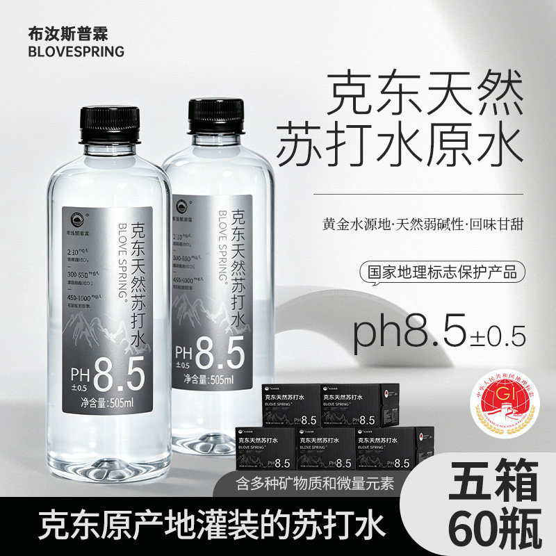 克东天然苏打水0糖0脂0卡5箱装