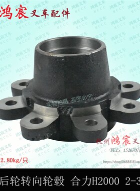 叉车转向轮毂 方向后轮毂 哈巴头 轴头 合力H2000 @ H30 2 3 3.5T