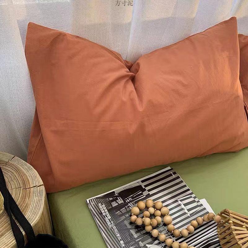 枕套一对装家用48x74枕头套可拆洗色成人枕头套四季通用人包邮