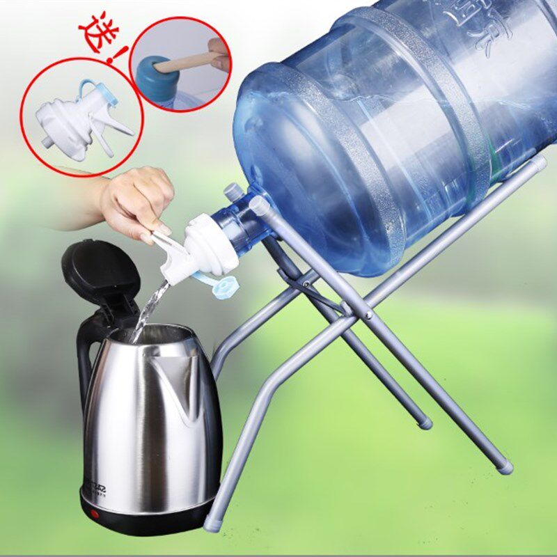 桶装水支架压水器倒置饮水机取水器压水泵纯净水架子折叠吸水器
