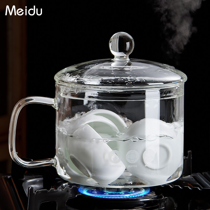 玻璃消毒锅茶洗带盖建水洗茶器可明火电陶炉使用煮洗茶杯器笔洗缸