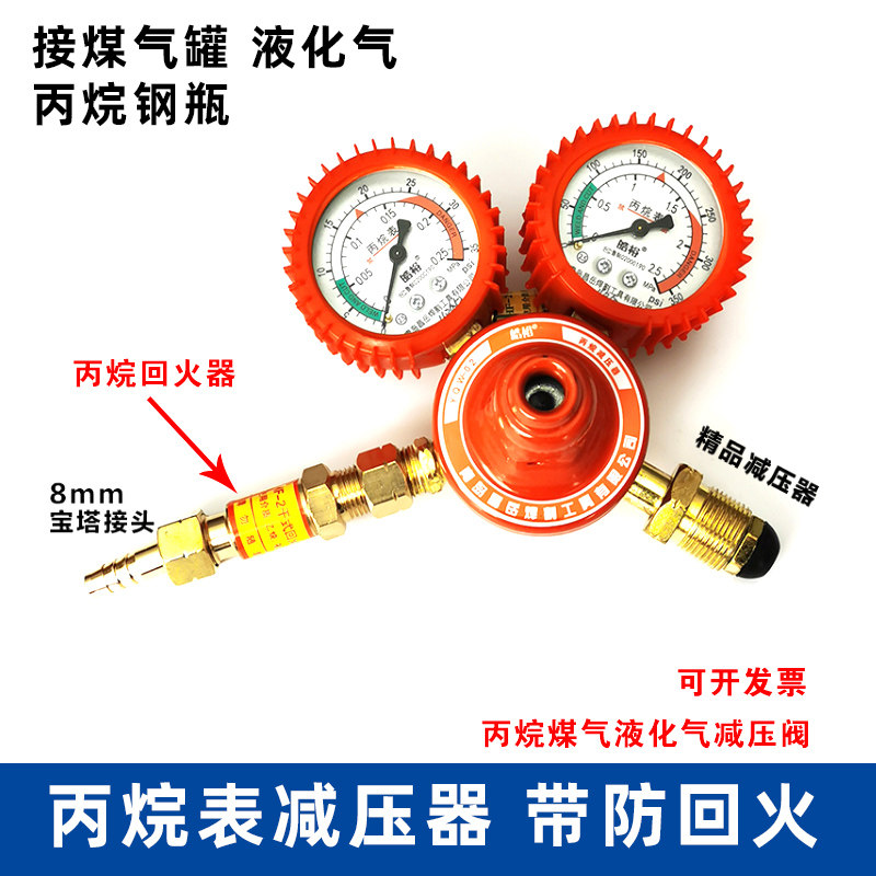 瓦斯丙烷回火防止器减压器 液化石油气回火器 丙烷表回火阀止火阀