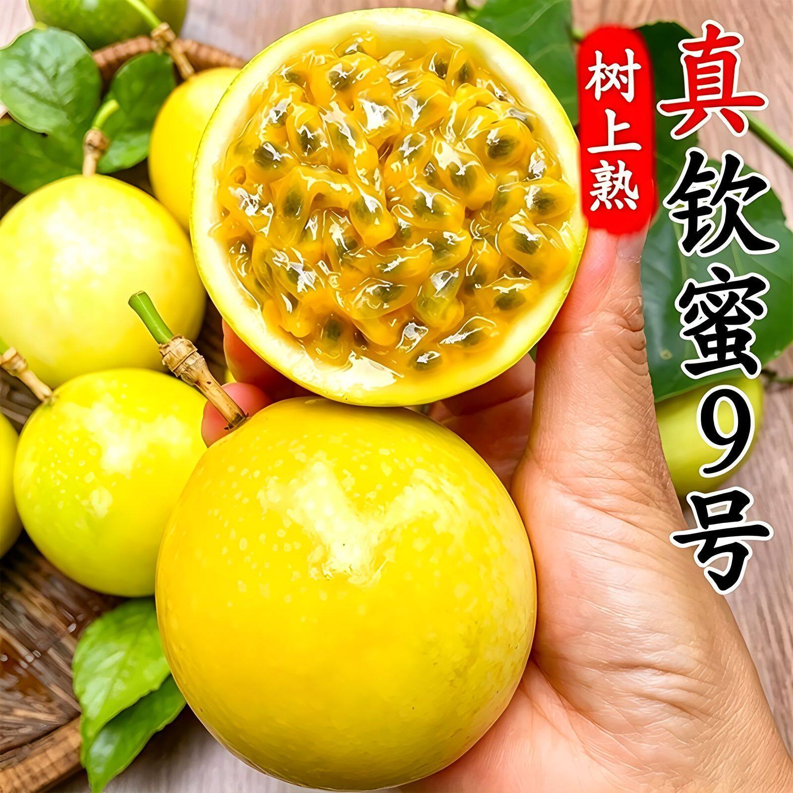 广西正宗黄金百香果新鲜水果当季现摘香甜多汁鸡蛋果箱装钦蜜大果