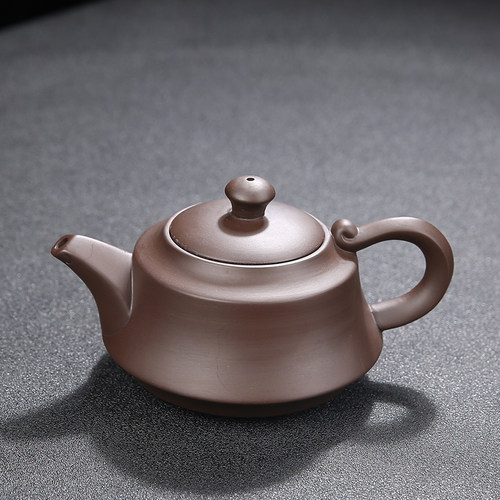 宜兴家用紫砂壶半手工原矿老紫泥石瓢壶功夫茶具套装吉祥泡茶壶