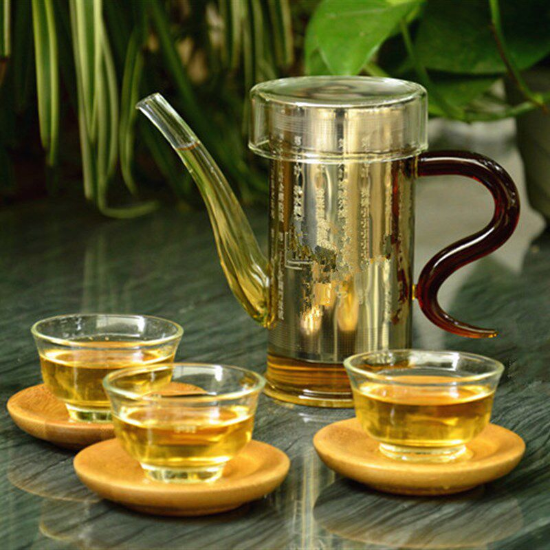 红茶茶具过滤隔耐热不锈钢内胆玻璃茶具冲茶器泡茶壶红茶壶