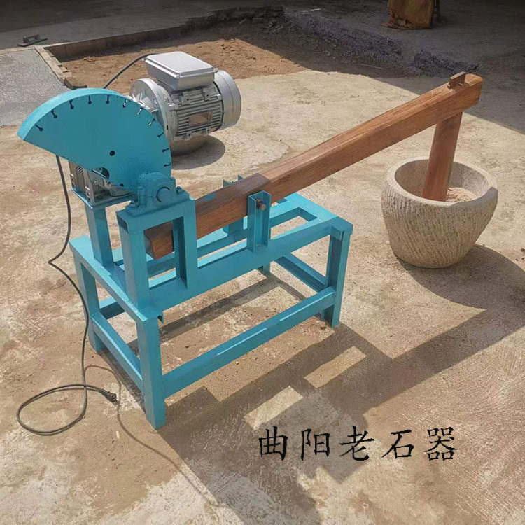 电动石臼打糍粑捣辣椒打艾绒捣蒜石臼老式石碓窝自动打糍粑机
