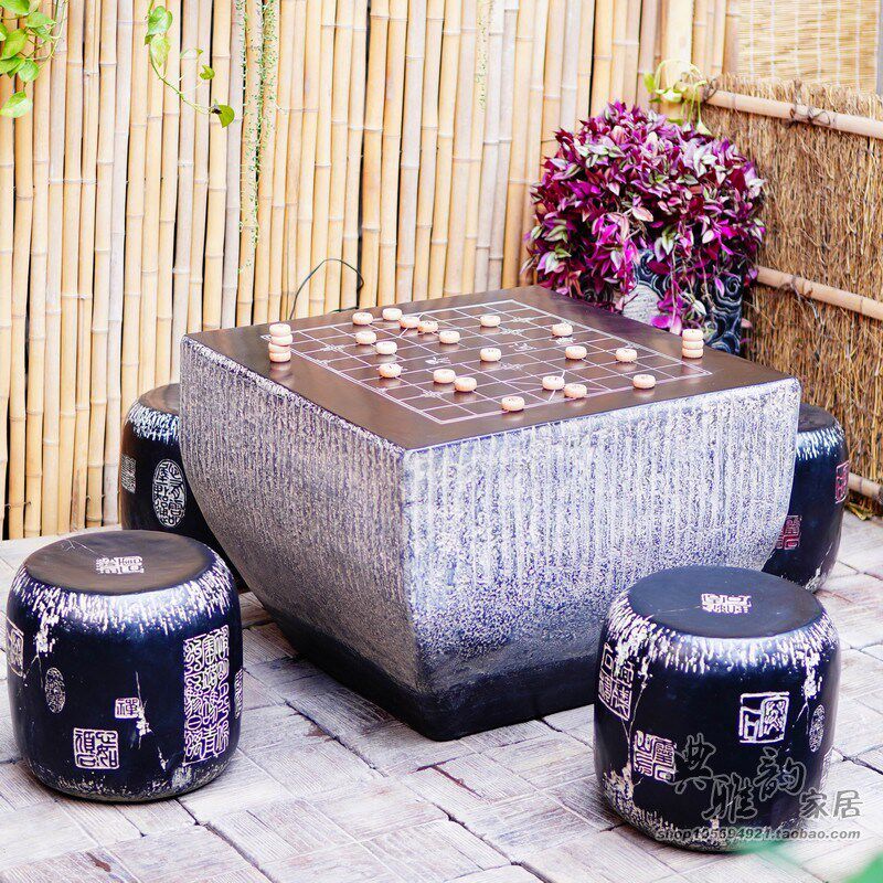 现代中式仿古客厅家居饰品树脂工艺摆件茶桌大陋室铭茶几茶桌茶台