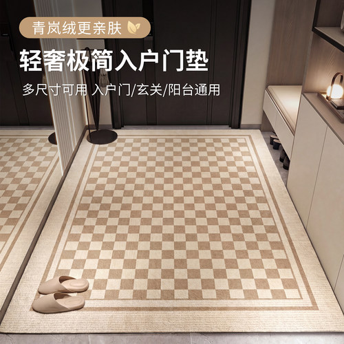 精颜入户门地垫轻奢高级玄关脚垫