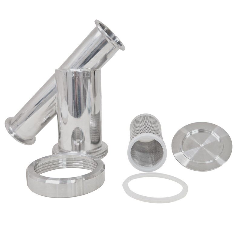 不锈钢快接Y型管道过滤器304/316L卡箍式夹头快开小型滤网过滤器