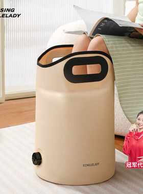 无异味养生泡脚桶高深按摩洗脚桶过小腿足浴桶便携式可折叠泡脚盆