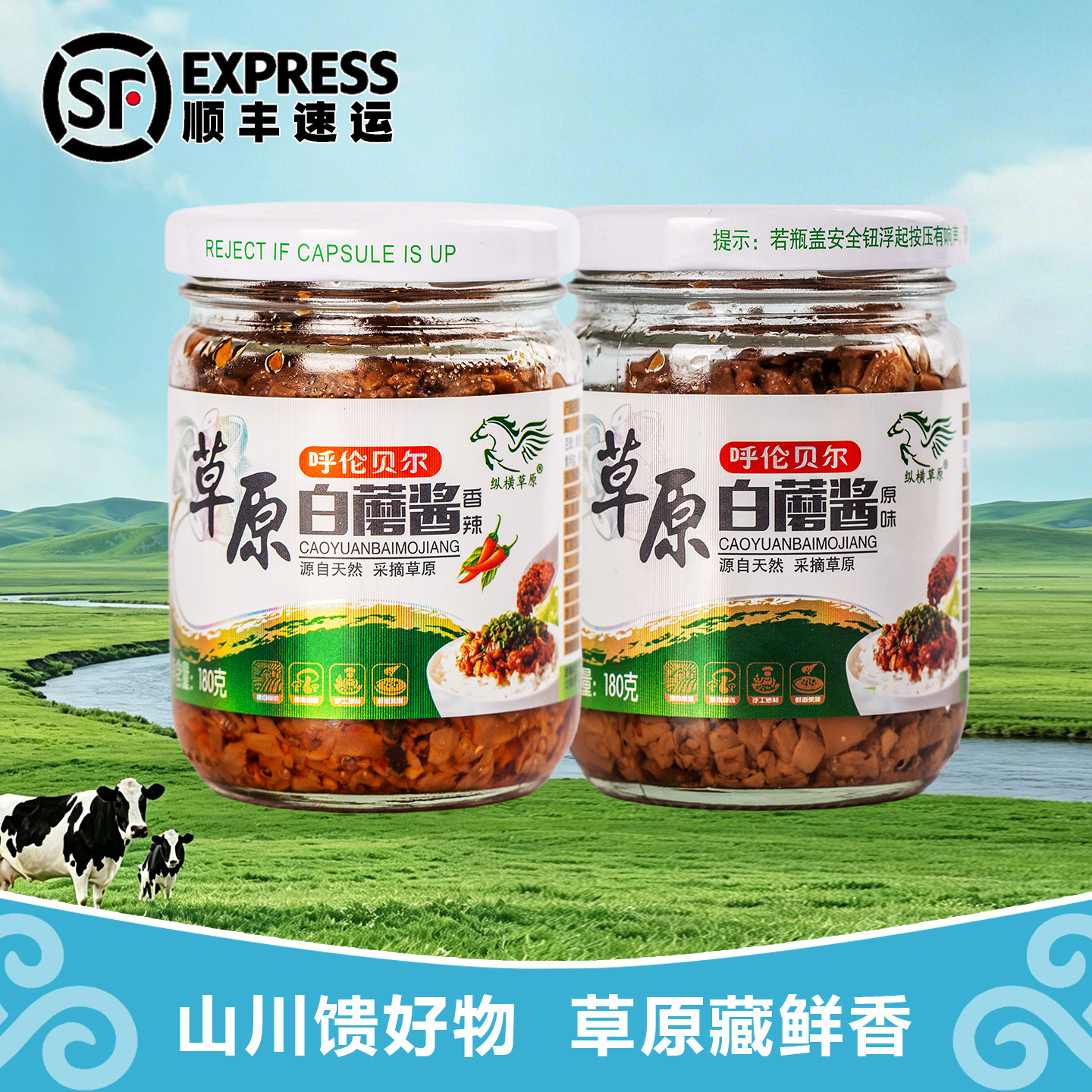 草原白蘑酱150g-180g内下饭/拌饭酱/拌饭料