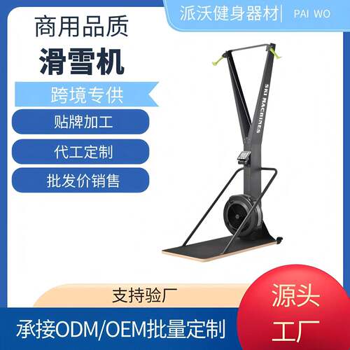健身房商用风阻滑雪机可调阻力双臂拉训练器家用风阻滑雪机
