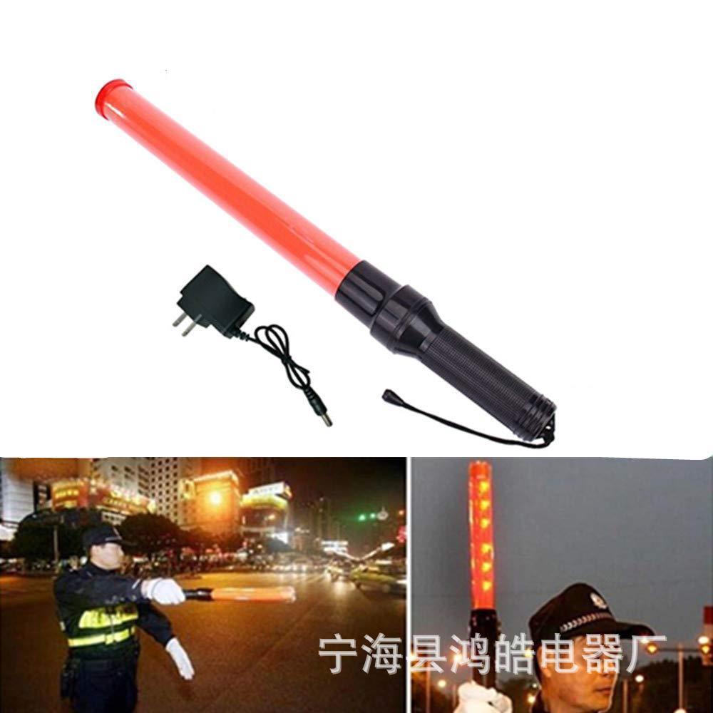 LED指挥棒灯夜间巡逻灯可充电荧光棒发光灯54CM疏散消防应急灯