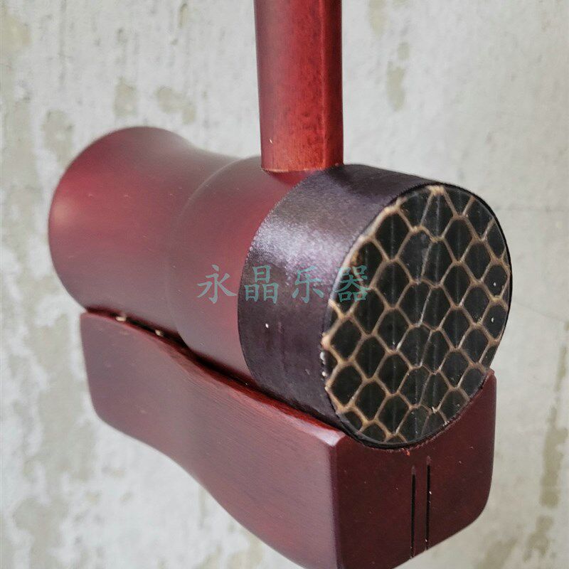 永鸣牌 精品仿红木赣胡 赣剧二胡 优质乌蛸蛇皮 送盒子 扁杆赣胡