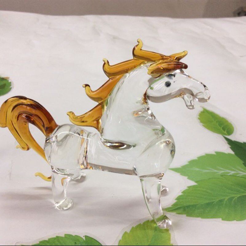 马到成功水晶玻璃鼠牛虎兔龙蛇马羊猴鸡狗猪摆件高档礼品手工艺品