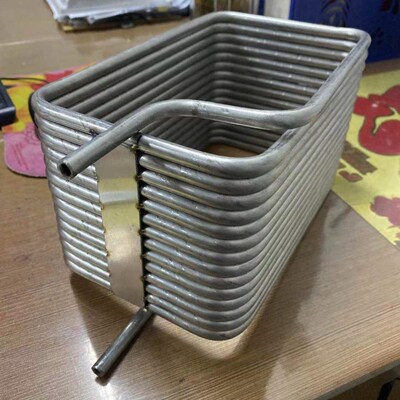耐信盘管冷水机方框管螺旋冷却水循环水箱冷凝管方形不锈钢管定制