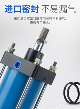 QGB全铁重型气缸大推力80/100/125/160/200/250/320/400非标定制