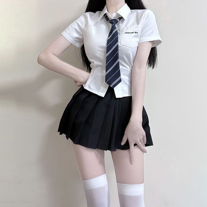 JK制服学院风修身显瘦两件套