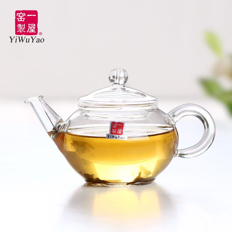 一屋窑耐热高温玻璃泡花茶壶泡茶器功夫茶具普洱红茶小迷你玻璃壶
