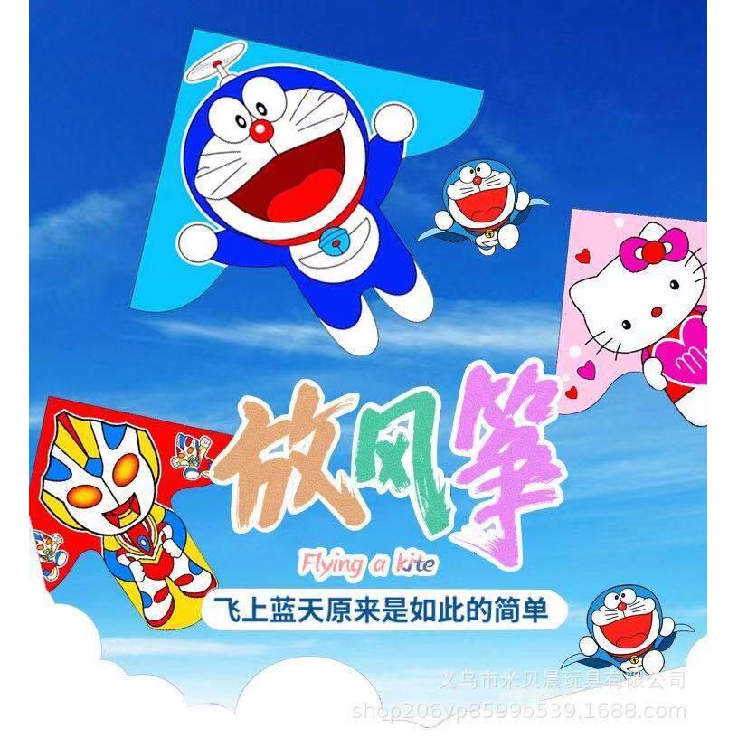新款大号卡通风筝儿童风筝成人大风筝三角弯边风筝景区地摊热卖