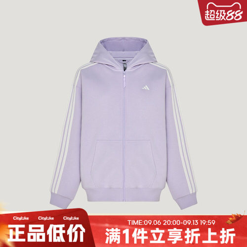 adidas阿迪达斯女子冬FAV 3S KN JKT 2运动休闲夹克外套KZ1560