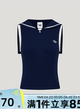 adidas阿迪达斯三叶草女子SLEEVELESS POLO运动休闲无袖T恤KX0744