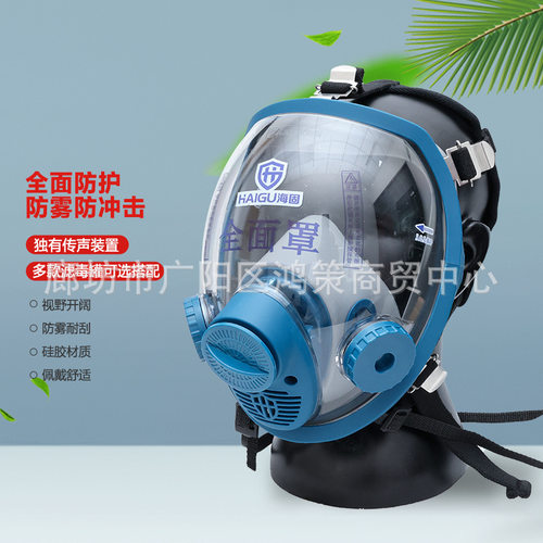 HG-800D防毒面具防毒喷漆化工防工业粉尘护脸硅胶全面罩面具主体