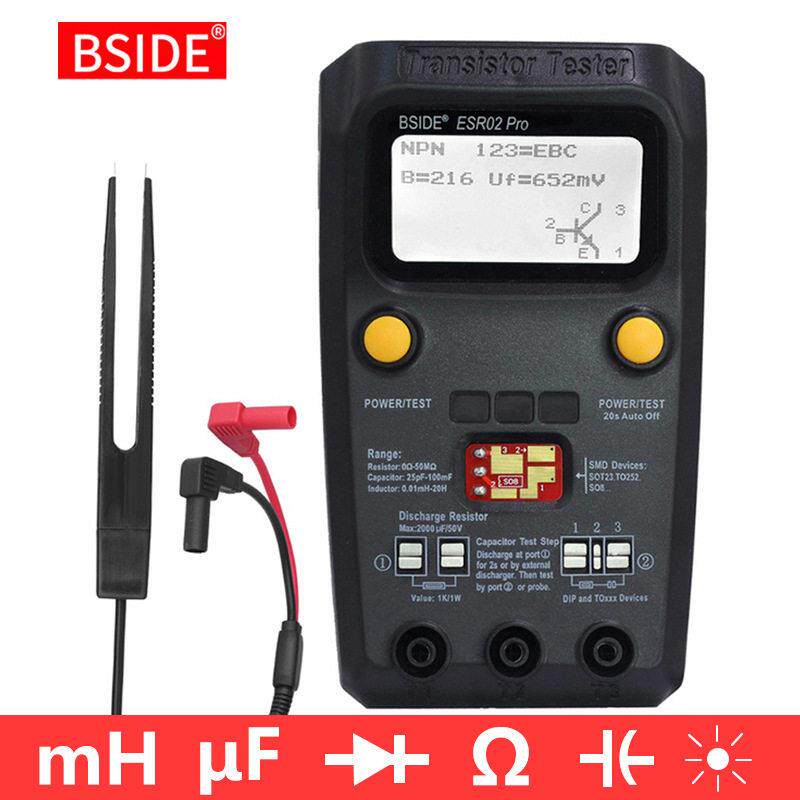BSIDE电阻电感电容二极管晶体管测试仪M328元器件万用表ESR02Pro