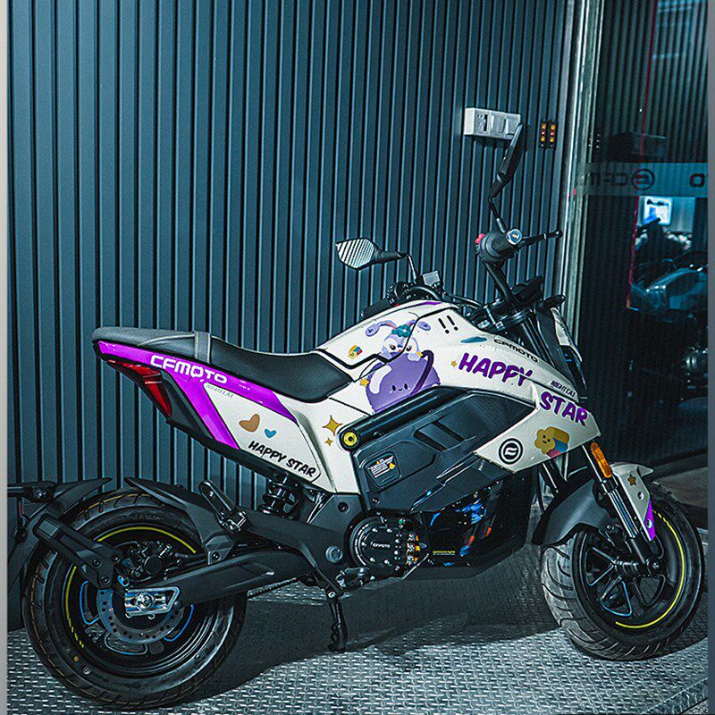 适用于春风电动狒狒Papio Nova全车改装贴纸定制车身贴花版画版花