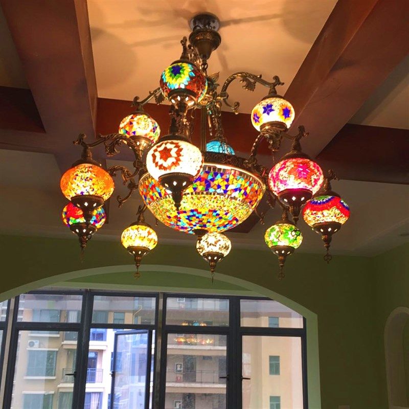 欧式复古浪漫客厅别墅咖啡馆西餐厅酒店大堂KTV手工枝型装饰吊灯
