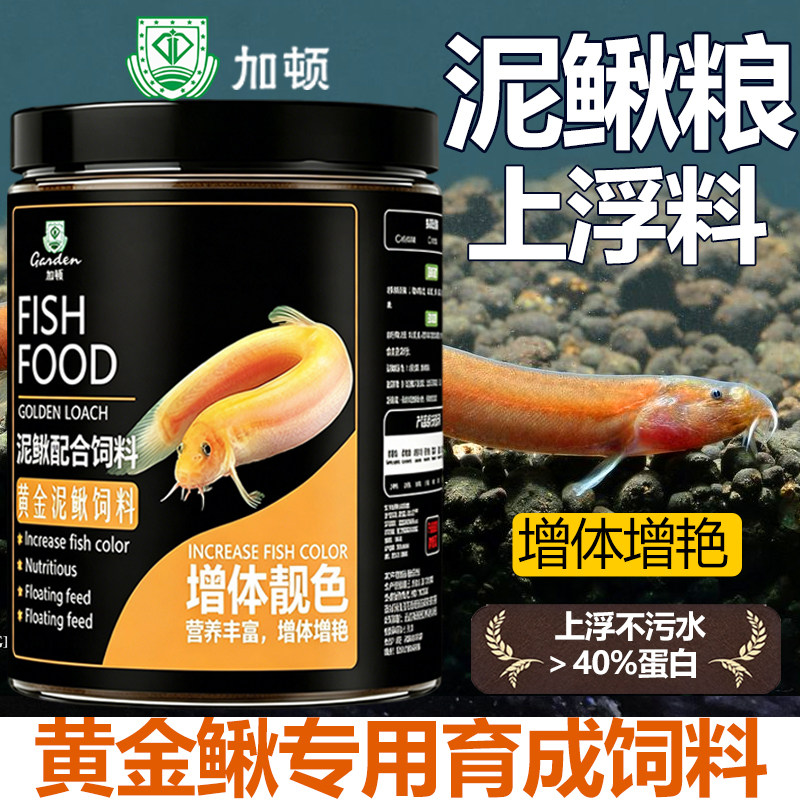 黄金鳅专用饲料观赏泥鳅黄鳝小金龙小粒上浮型鱼食高蛋白发色鱼粮