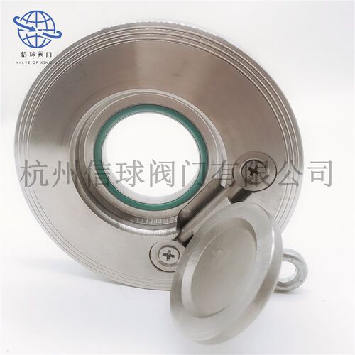 304/316L不锈钢H74X-16P对夹圆片式软密封止回阀/单向阀/夹板止回