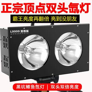 超亮北京顶点大功率双头氙气灯黑坑暖黄强光钓鱼灯氙气灯聚鱼垂钓