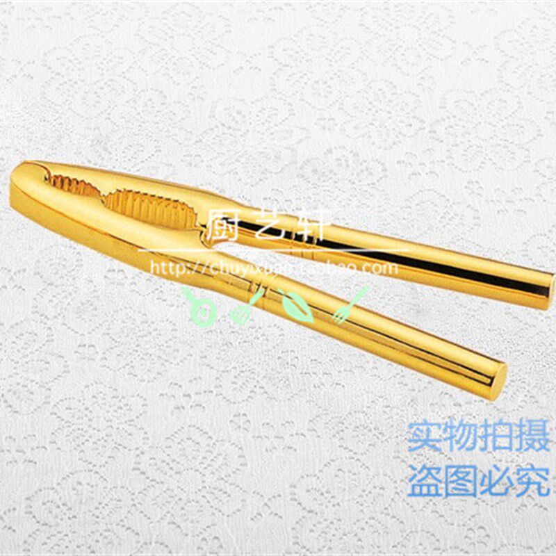 出口欧美 高档不锈钢/镀银/镀金圆柄蟹钳 吃蟹工具 蟹具 食蟹用具
