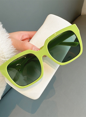 韩版开车街拍遮阳方形通用太阳镜